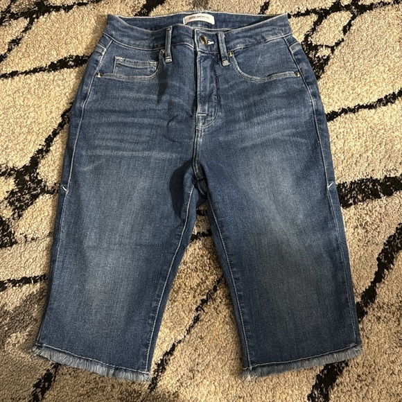 GOOD AMERICAN Good bermuda shorts!  Stretch, hi waistef NWOT B179 - Picture 7 of 11